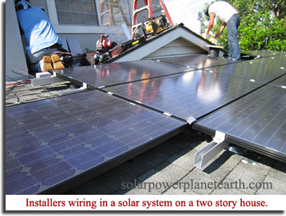 installing a solar system on a roof